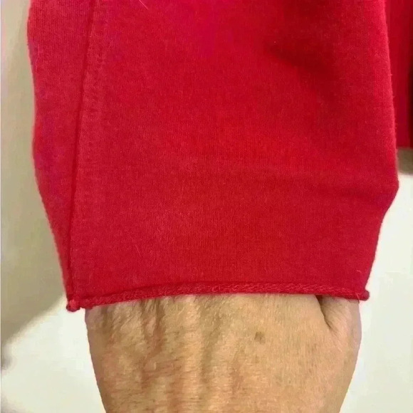 White Lotus Womens L Cranberry Red Cotton Jacket Chore Pocket Buttons - Picture 5 of 8